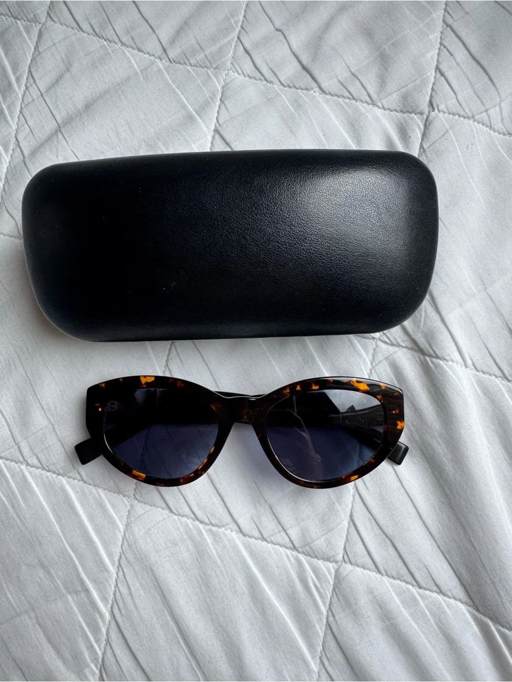 MaxMara Tortoiseshell Cat-Eye Sunglasses with Dark Lenses